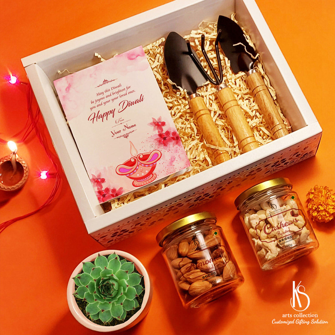 Celebrate Diwali with our KS Laxmi kamal Succulent unique Diwali hampers from KS Online Gift Shop. Surprise your loved ones with customized and personalised gifts.