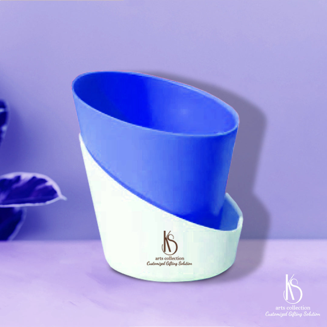 Looking for a personalised gift that will brighten up any space? Check out our KS Blue self watering pots, perfect for plant lovers and available at our online gift shop!