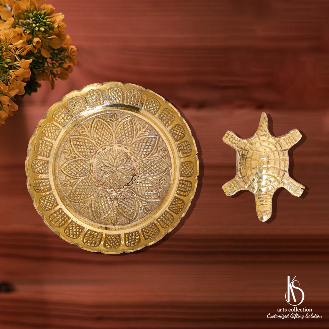 Searching for a memorable gift? Our Customized KS Brass Tortoise With Plate is a great choice. Shop now at our online gift shop and make someone's day extra special.