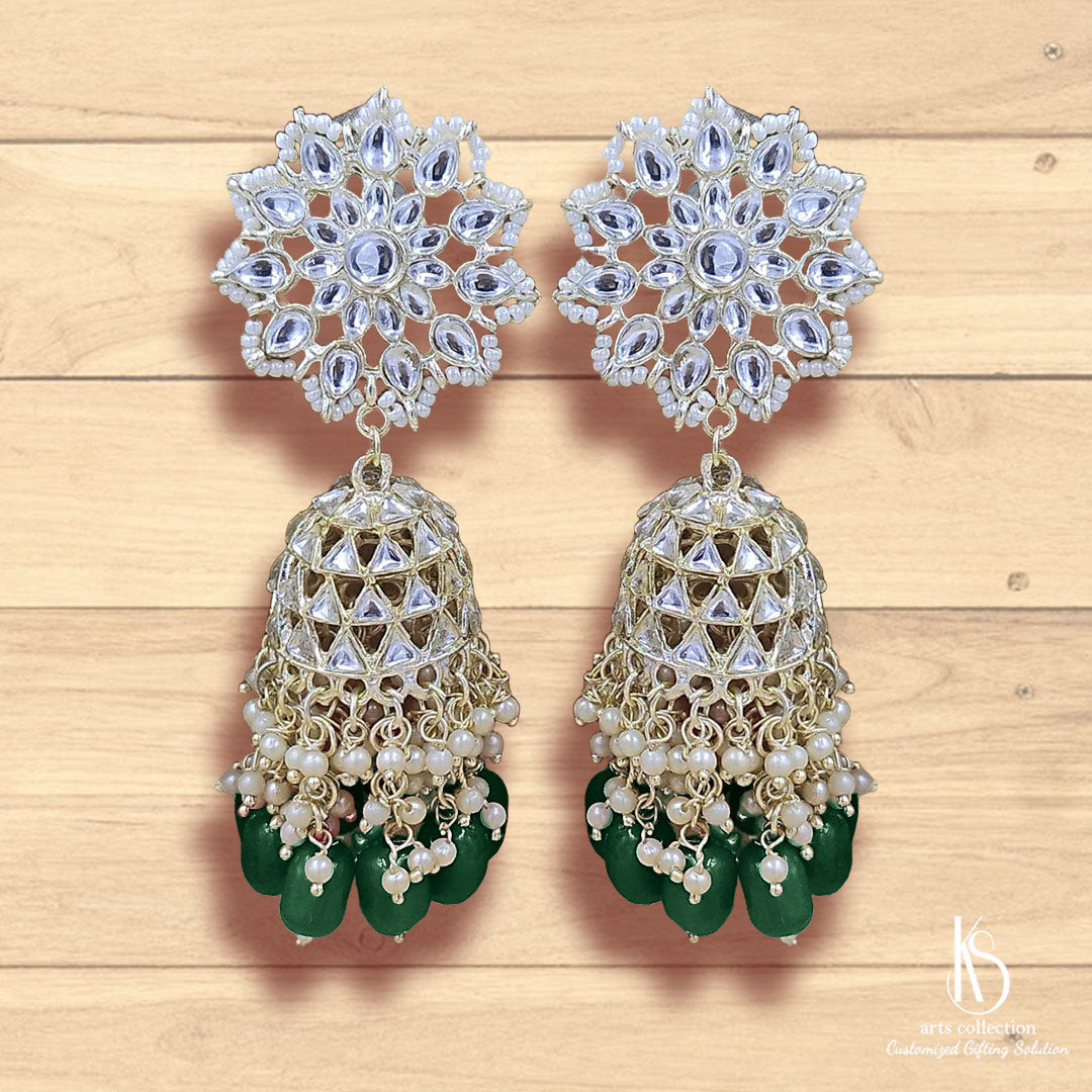 Looking for a unique gift? Check out our stunning KS Diamond Jhumkas at our online gift shop. Perfect for a personalized or customized gift!