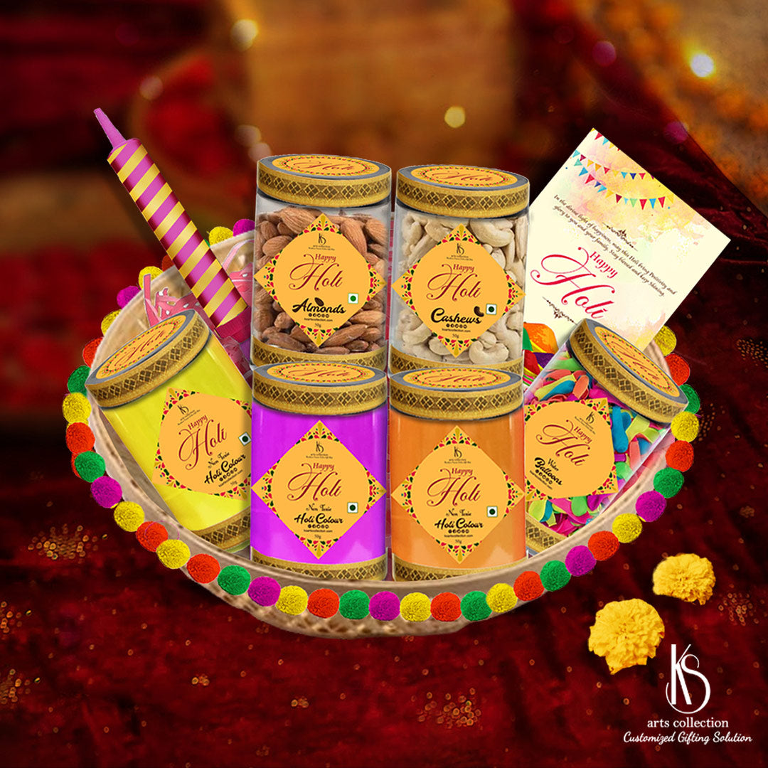 Spread joy and sweetness this Holi with our delightful KS Holi Dry Fruits gift pack. Surprise your friends and family with Personalised Gift from our online gift shop.