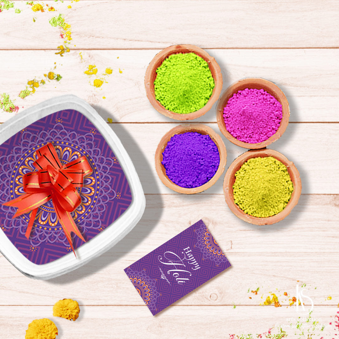 Make this Holi extra special with a Customized Gift from our online gift shop. Our KS Holi gift box is sure to bring a smile to your loved ones' faces.