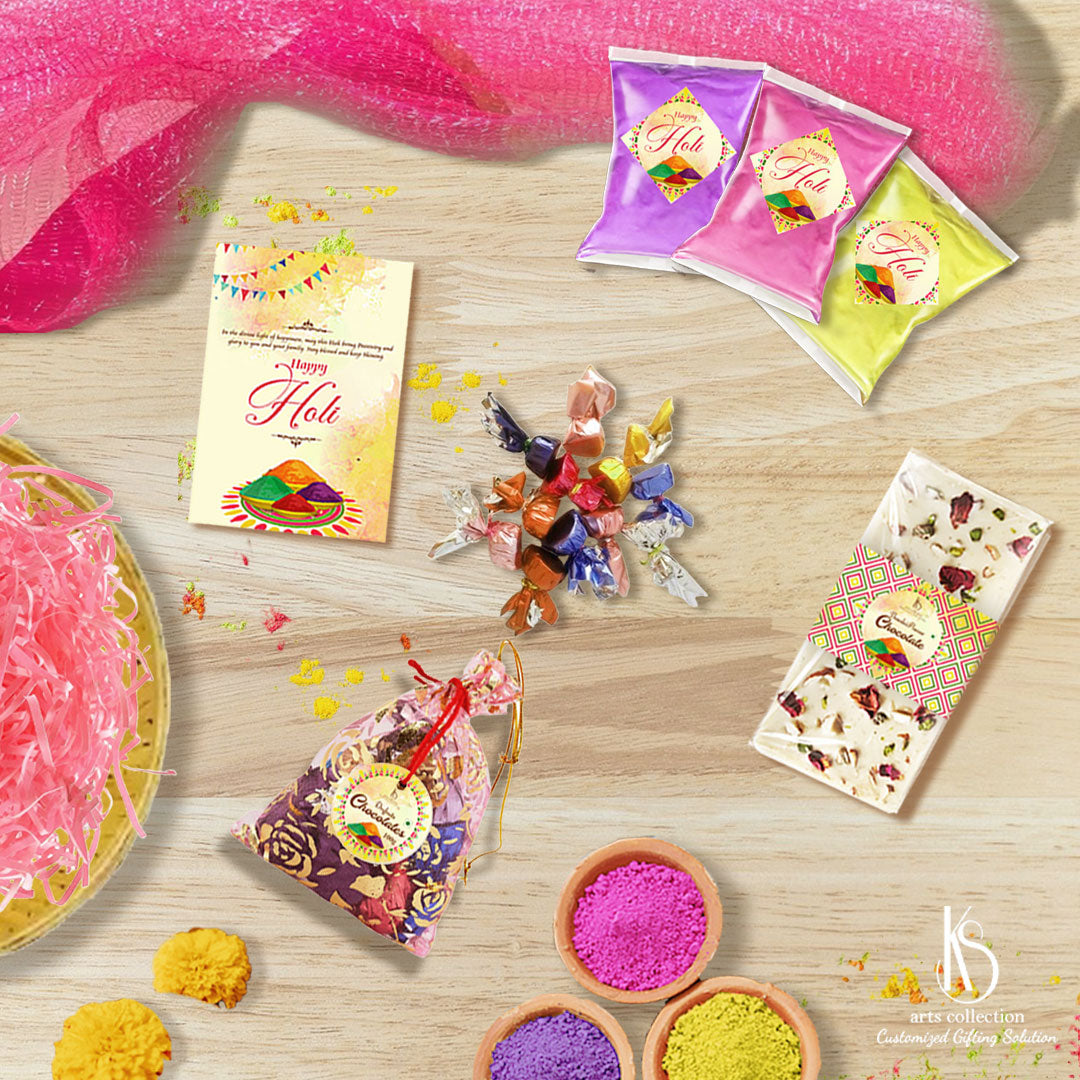 Make this Holi extra special with our exclusive KS Holi gift hamper. Shop now at our online gift shop for a personalized and customized gift for your loved ones.