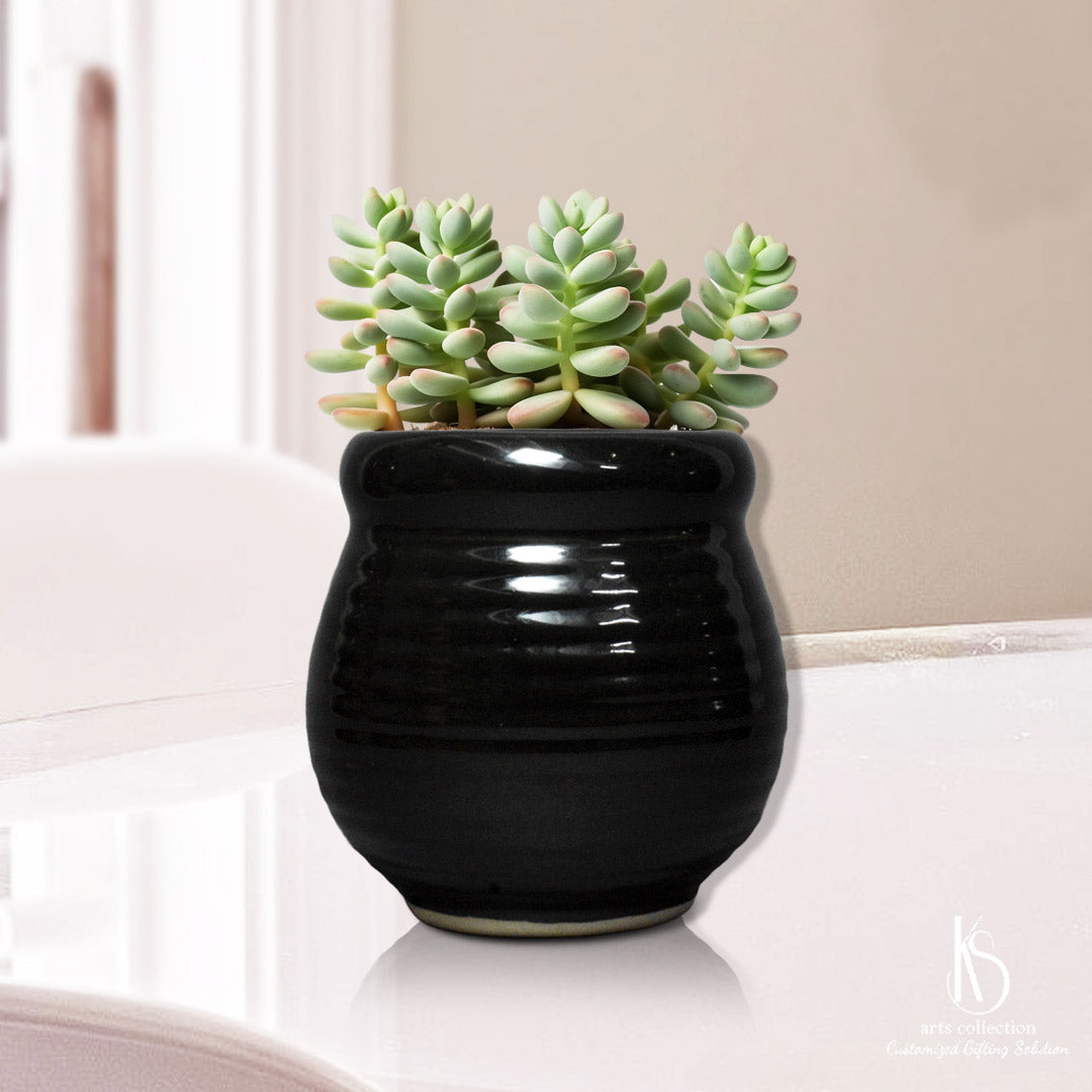 This lovely KS Honey Jar Ceramic Pot Planter from our online gift shop can brighten any space. Perfect as a herb planter or personalised gift!