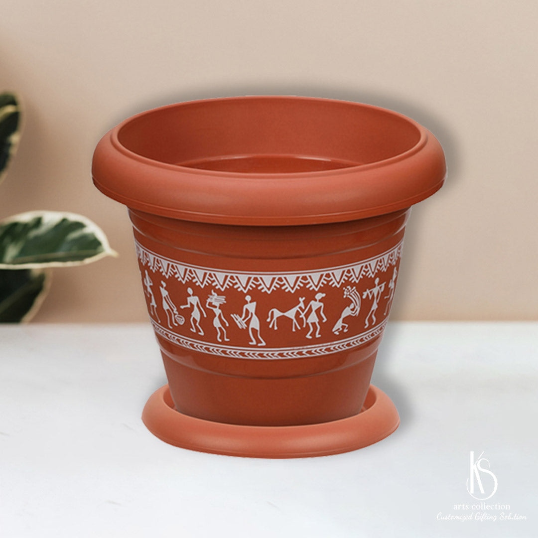 Add a touch of personality to your home or office with our painted planters printed pots. A thoughtful Customized Gift option from our online gift shop.