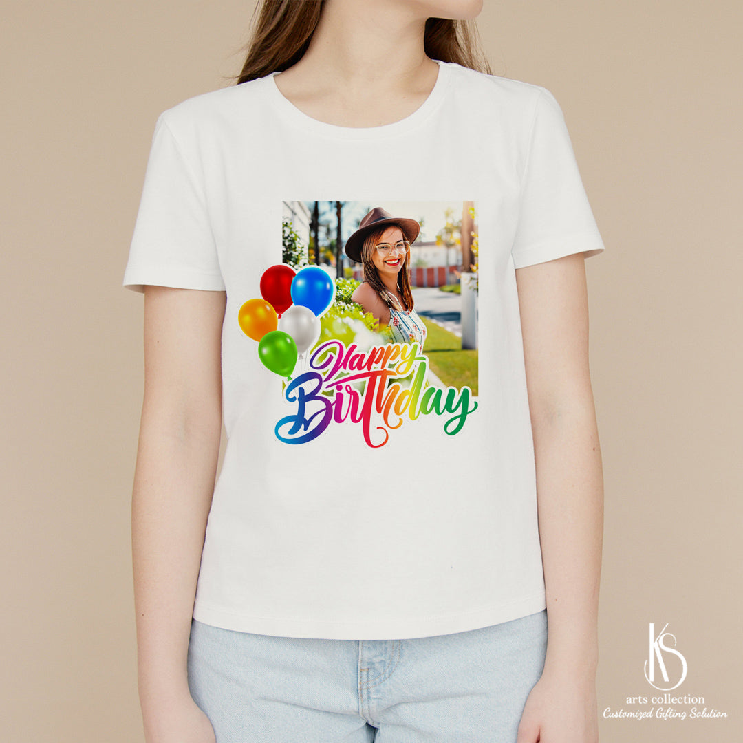 Find the perfect personalized gift for her at our Online Gift Shop! These cotton t-shirts can be customized just for her, making it an extra special gift. 