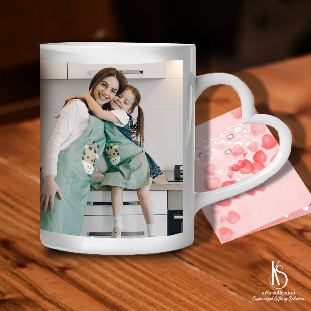 Looking for a perfect, heartfelt gift? Our Personalised Heart Handle Mug will impress! Shop now at our online gift shop for a customised and unique present.