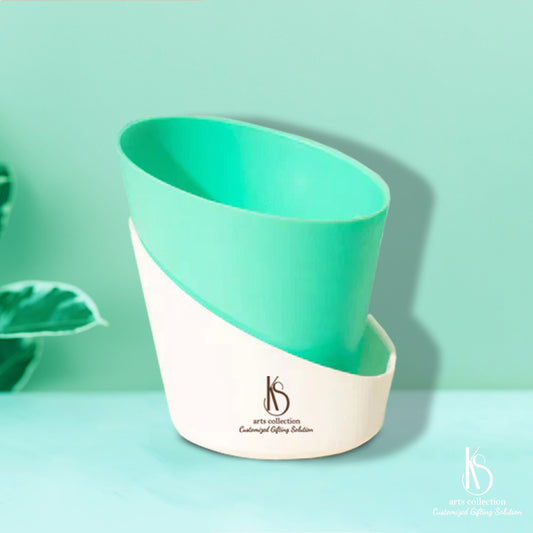 Looking for a unique and practical gift? Our KS Sea Green Self Watering Pots make the perfect personalized addition to any home or office. Available now at our online gift shop!