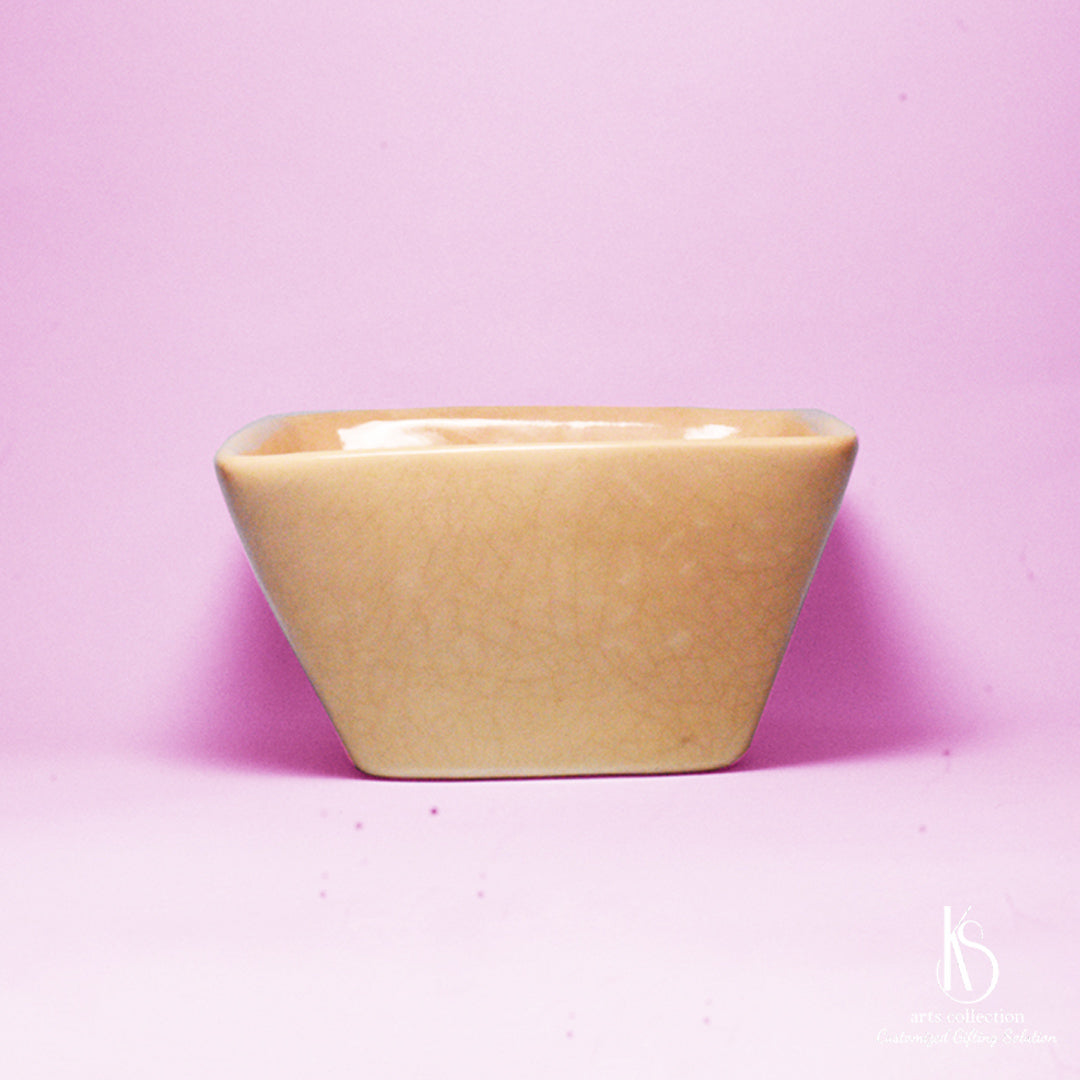 Looking for a unique gift? Our KS Square Bowl Ceramic Pot is not just a herb planter, but a personalized touch to any space. Find it at our online gift shop today