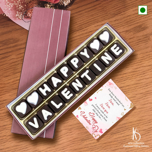 Surprise your special someone with a mouth-watering treat, made even more memorable with our personalised gift KS Valentines Chocolate. Shop now at our online gift shop!