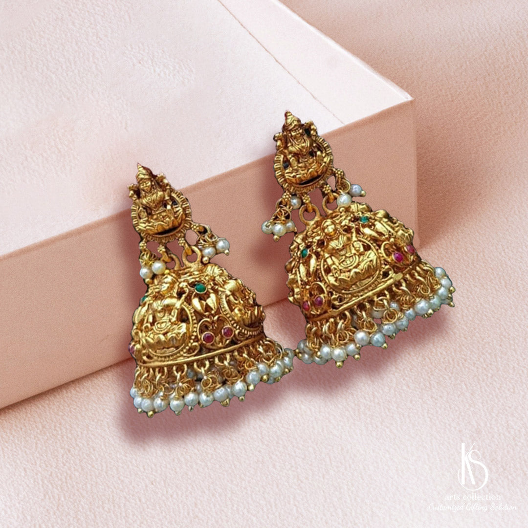 Make her day extra special with our beautifully crafted KS laxmi jhumka Earrings gift. A perfect Customized Gift available at our online gift shop. Shop now!