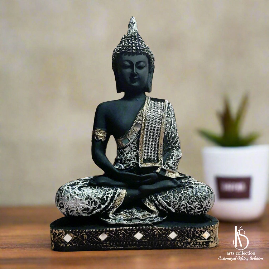 Bring tranquility to your loved ones' lives with the KS Meditating Buddha Idol. Discover a unique and customized gift at our online gift shop today.