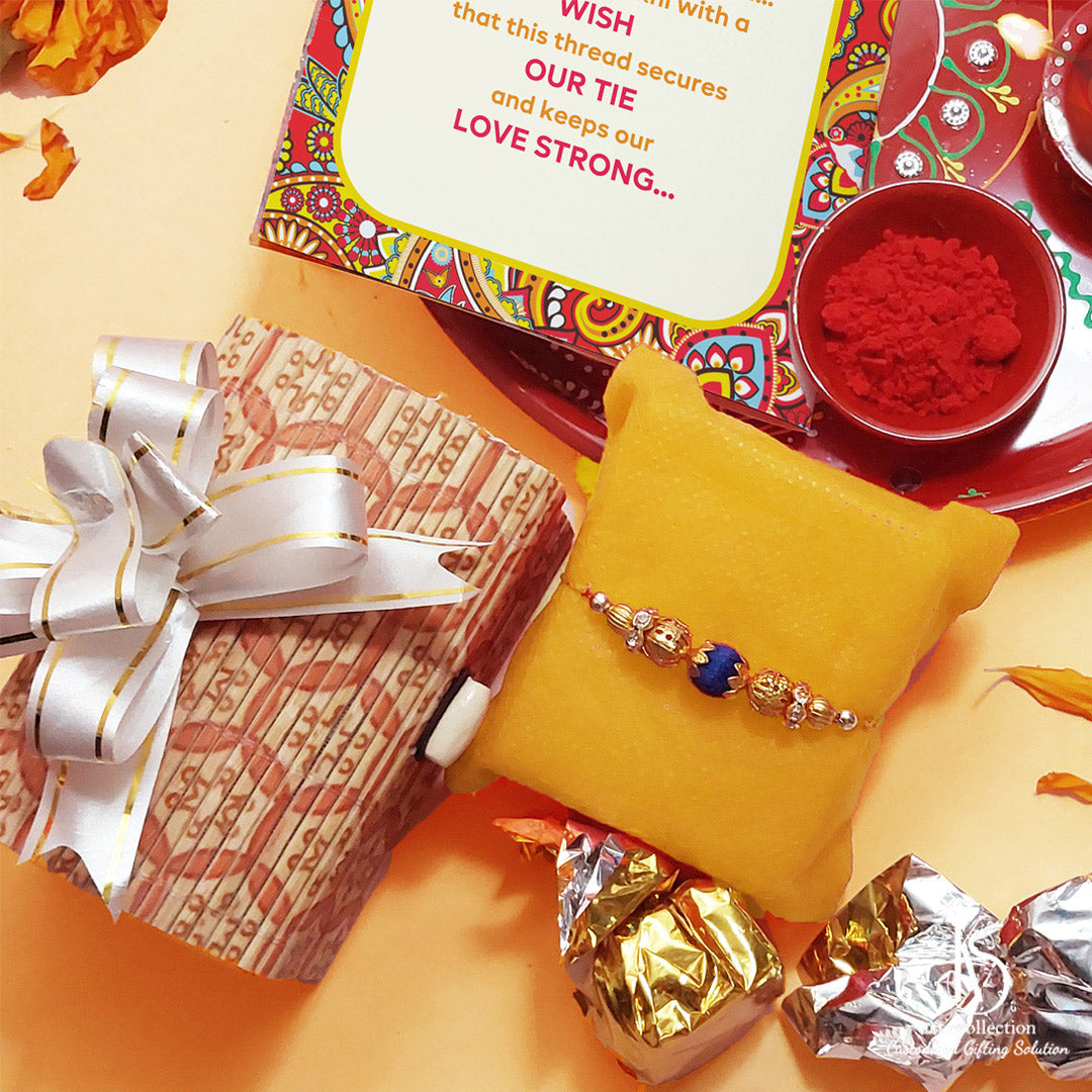 Celebrate Rakhi with KS Sweet Celebrations Hamper from our online gift shop! It's the perfect personalized gift for special moments.